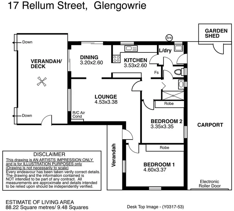 Floorplan of Homely house listing, 17 Rellum Street, Glengowrie SA 5044