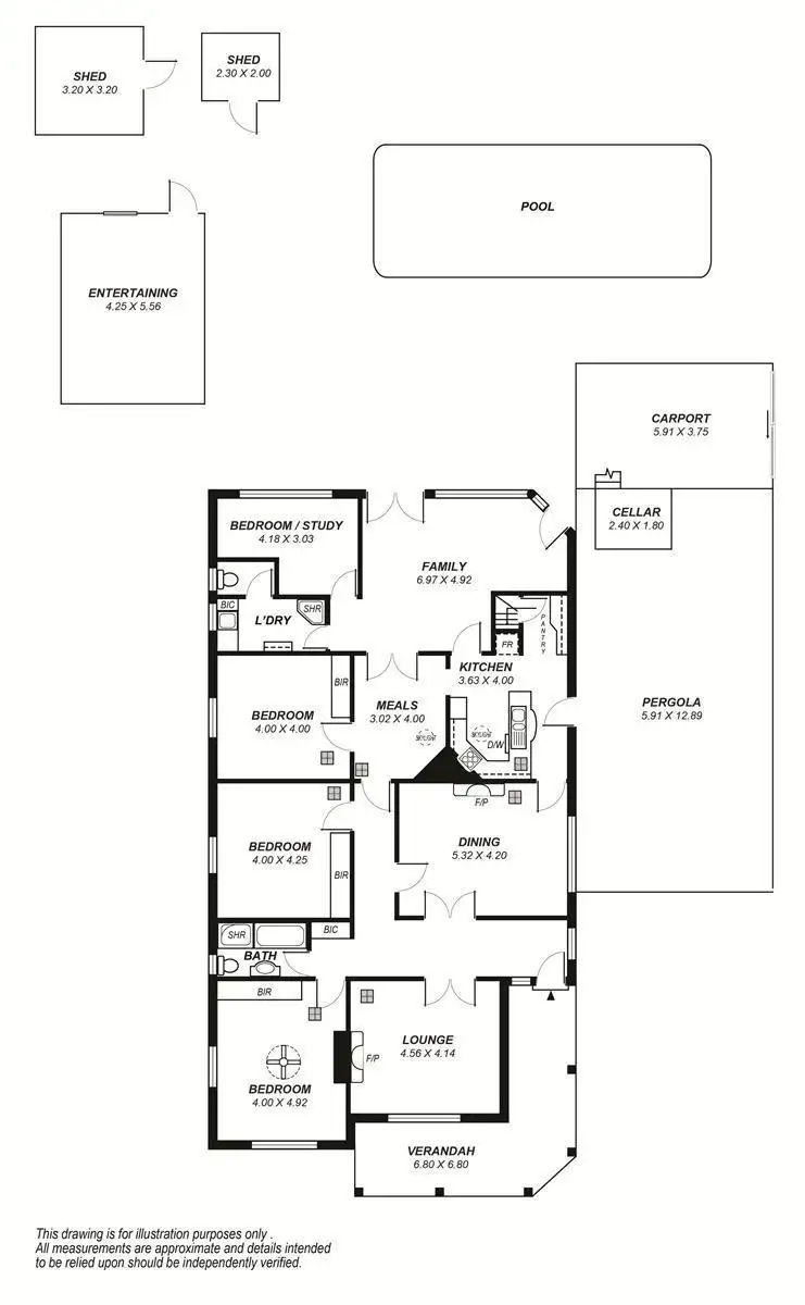 Floorplan of Homely house listing, 13 Angas Road, Hawthorn SA 5062