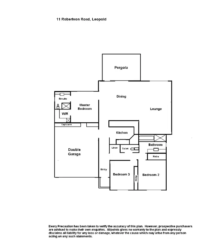 Floorplan of Homely house listing, 11 Robertson Road, Leopold VIC 3224