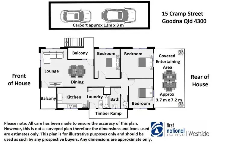Floorplan of Homely house listing, 15 Cramp Street, Goodna QLD 4300
