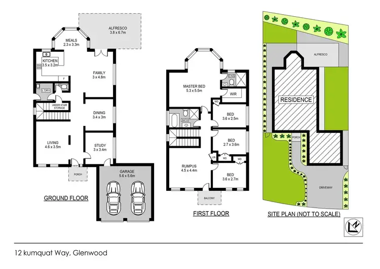 Floorplan of Homely house listing, 12 Kumquat Way, Glenwood NSW 2768
