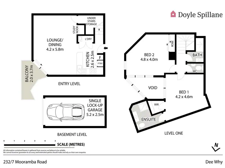 Floorplan of Homely unit listing, 232/7 Mooramba Road, Dee Why NSW 2099