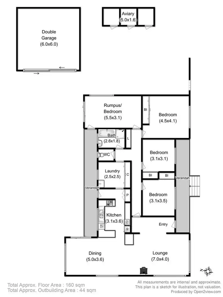 Floorplan of Homely house listing, 1 Charlton Street, Cygnet TAS 7112