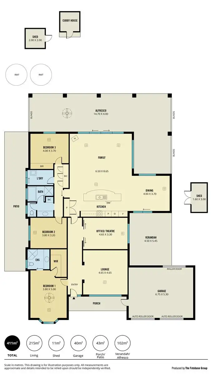 Floorplan of Homely house listing, 125 Seaview Road, Yatala Vale SA 5126