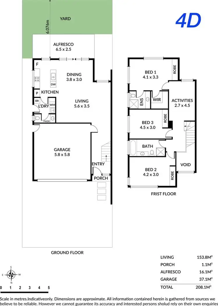 Floorplan of Homely house listing, 4D (5/4) Richardson Avenue, Tranmere SA 5073