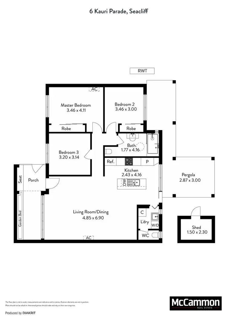 Floorplan of Homely house listing, 6 Kauri Parade, Seacliff SA 5049