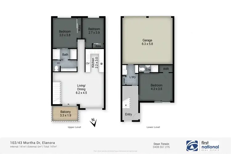 Floorplan of Homely townhouse listing, 102/43 Murtha Drive, Elanora QLD 4221