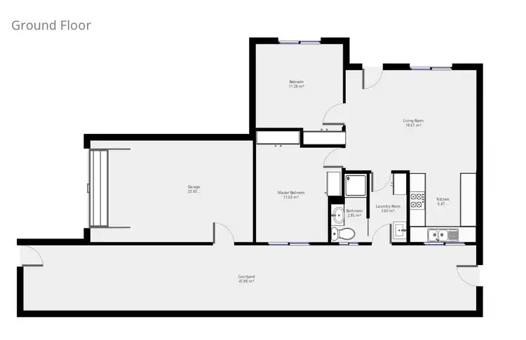 Floorplan of Homely unit listing, 2/425 Urana Road, Lavington NSW 2641