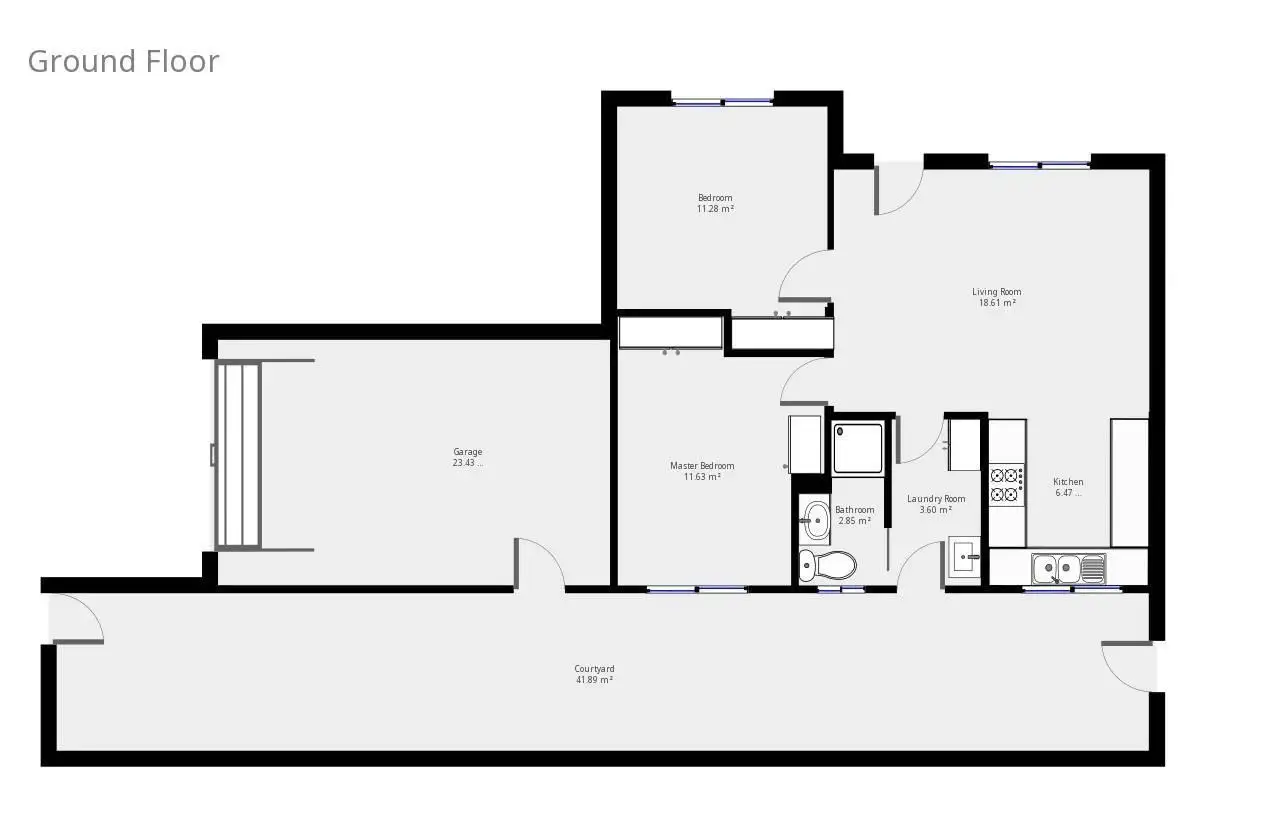 Floorplan of Homely unit listing, 2/425 Urana Road, Lavington NSW 2641
