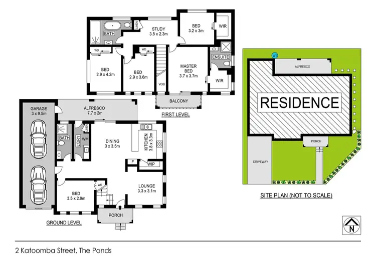 Floorplan of Homely house listing, 2 Katoomba Street, The Ponds NSW 2769
