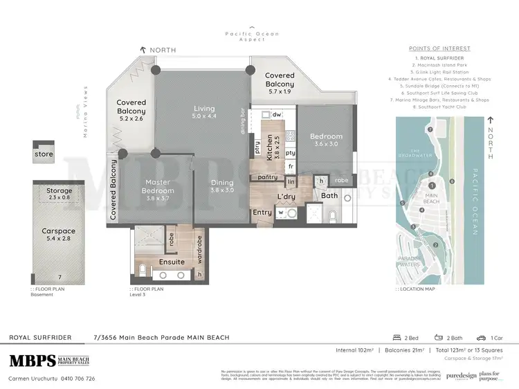 Floorplan of Homely apartment listing, 'ROYAL SURFRIDER' Main Beach Parade, Main Beach QLD 4217
