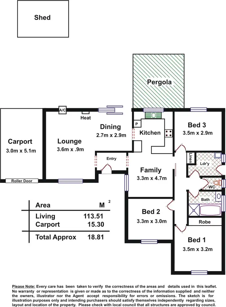 Floorplan of Homely house listing, 48 Olinda Street, Craigmore SA 5114