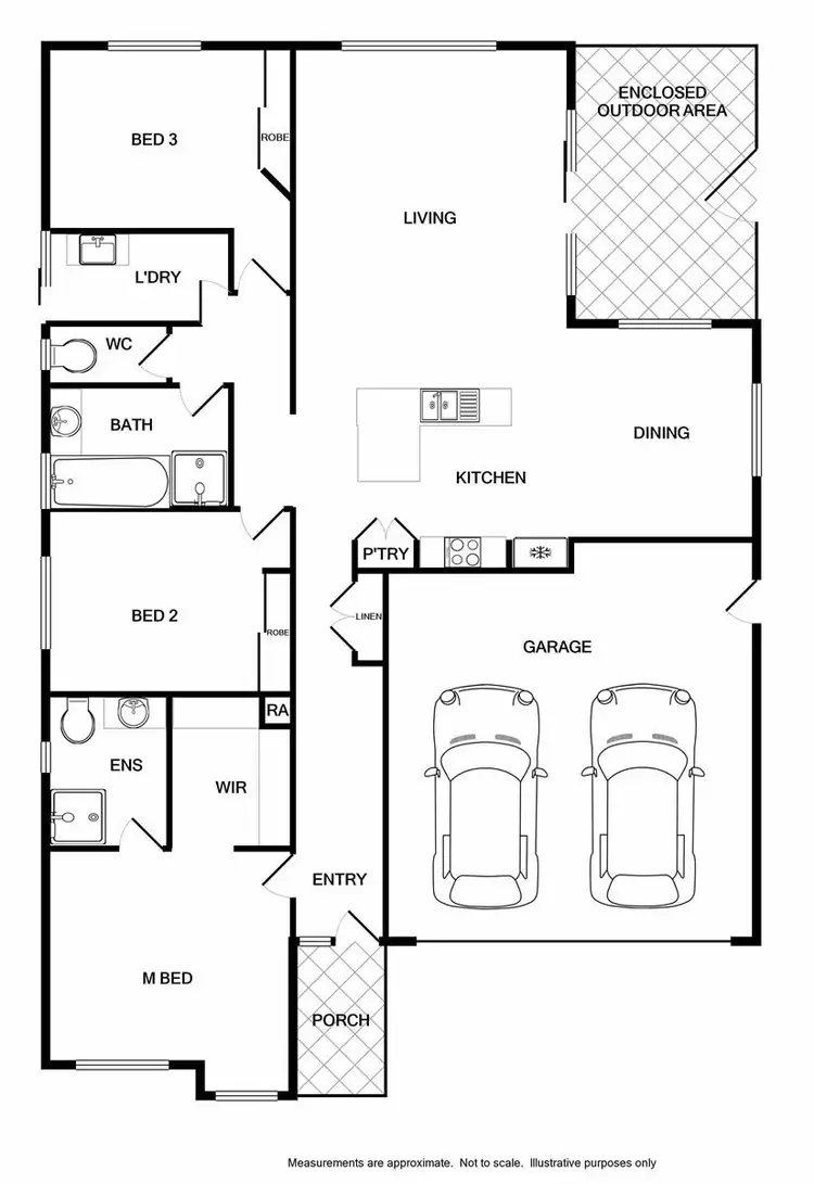 Floorplan of Homely house listing, 91 Yarralumla Drive, Wodonga VIC 3690