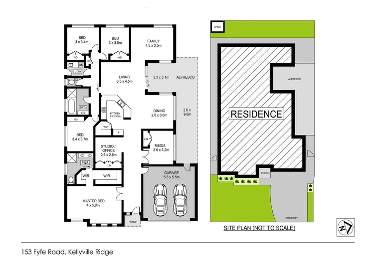 Floorplan of Homely house listing, 153 Fyfe Road, Kellyville Ridge NSW 2155