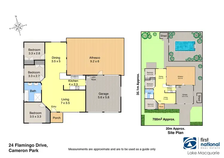 Floorplan of Homely house listing, 24 Flamingo Drive, Cameron Park NSW 2285