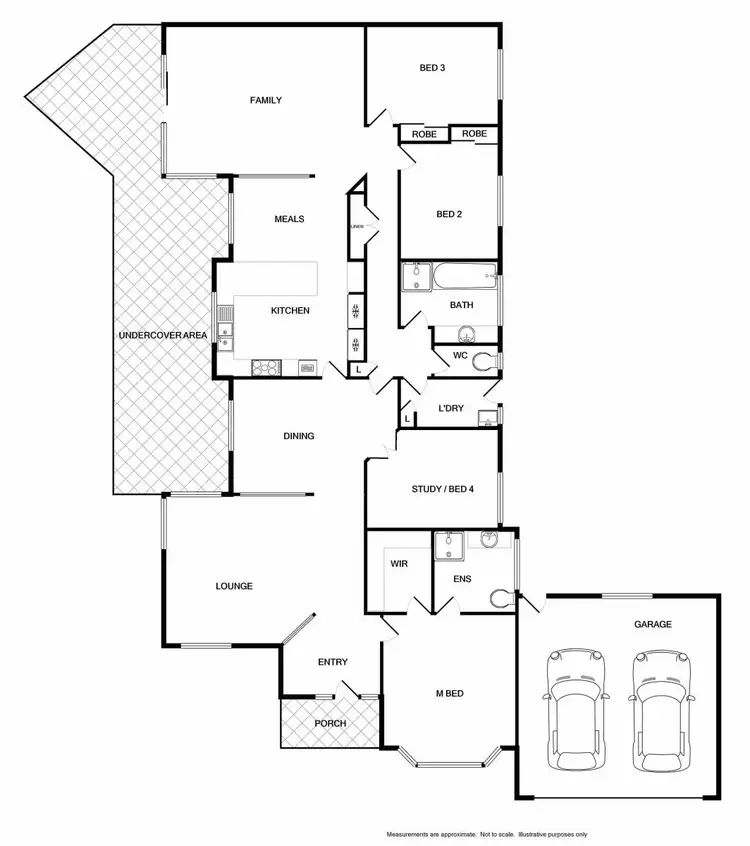 Floorplan of Homely house listing, 25 Avondale Drive, Wodonga VIC 3690