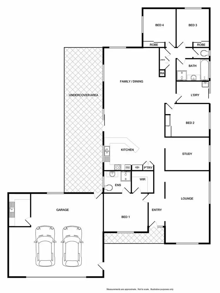 Floorplan of Homely house listing, 15 Avondale Drive, Wodonga VIC 3690
