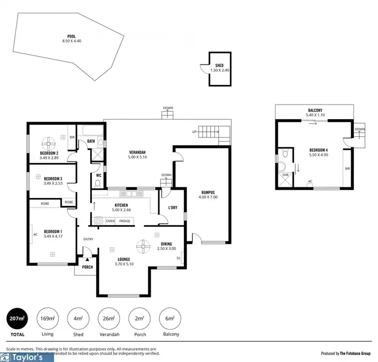 Floorplan of Homely house listing, 51 Graham Street, Para Hills SA 5096