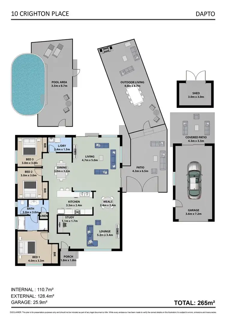 Floorplan of Homely house listing, 10 Crighton Place, Dapto NSW 2530