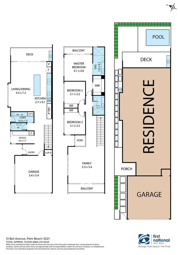 Floorplan of Homely semi-detached listing, 2/13 Bali Avenue, Palm Beach QLD 4221