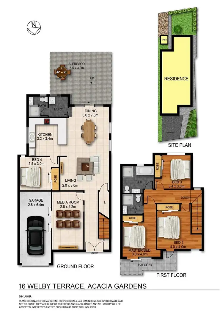 Floorplan of Homely house listing, 16 Welby Terrace, Acacia Gardens NSW 2763