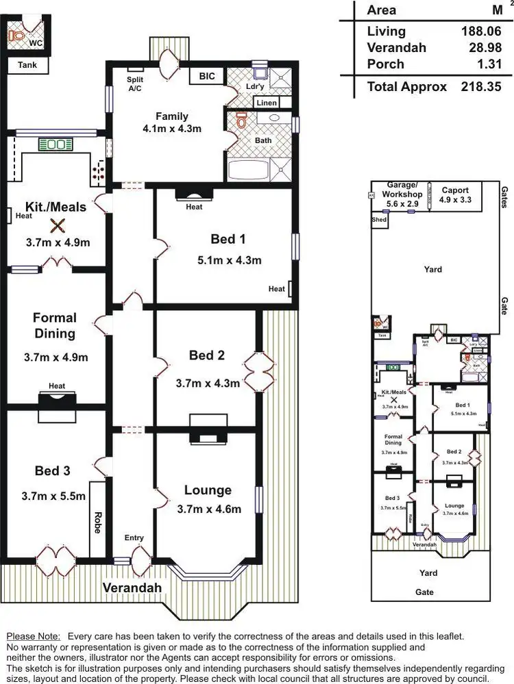 Floorplan of Homely house listing, 13 Albert Street, Goodwood SA 5034