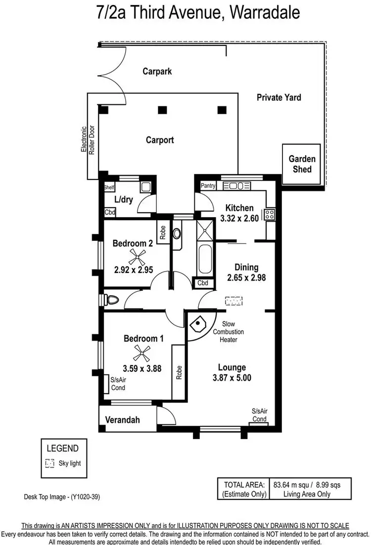 Floorplan of Homely unit listing, 7/2A Third Avenue, Warradale SA 5046