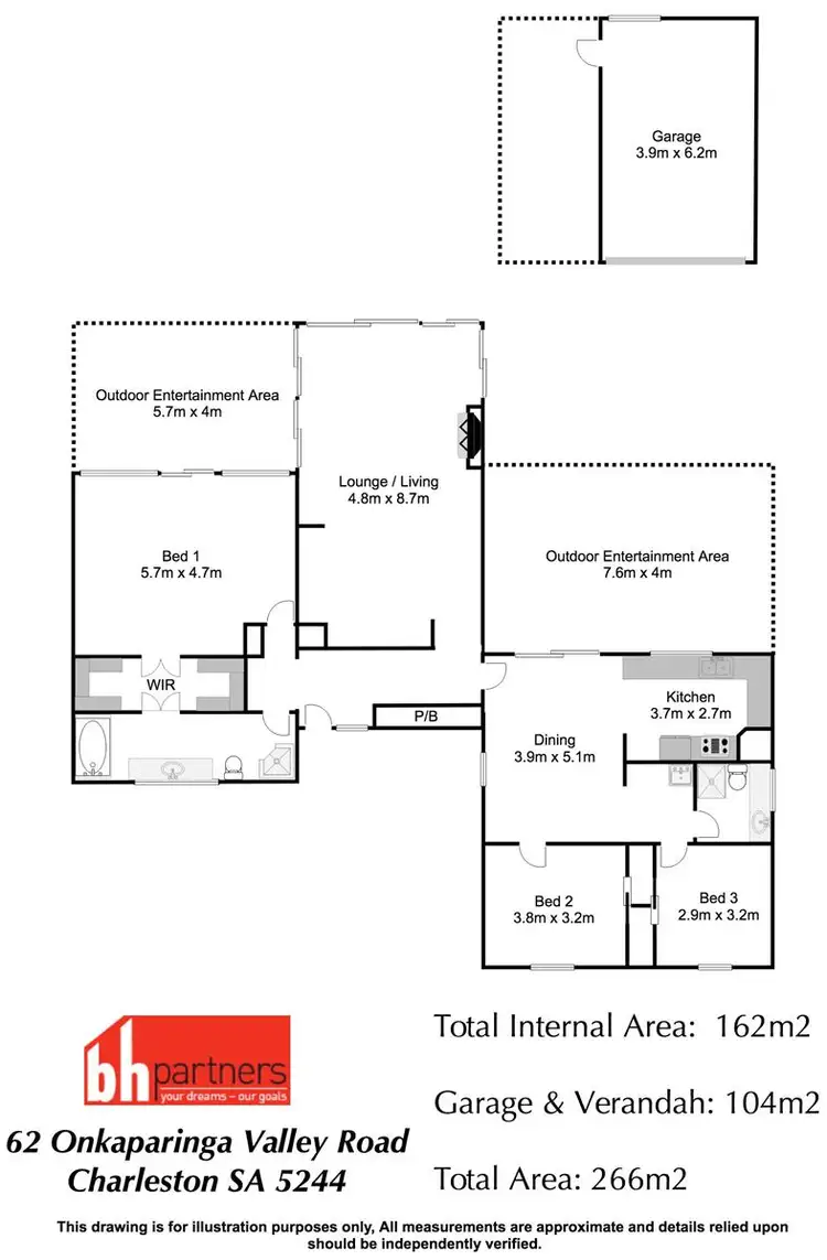 Floorplan of Homely house listing, 62 Onkaparinga Valley Road, Charleston SA 5244