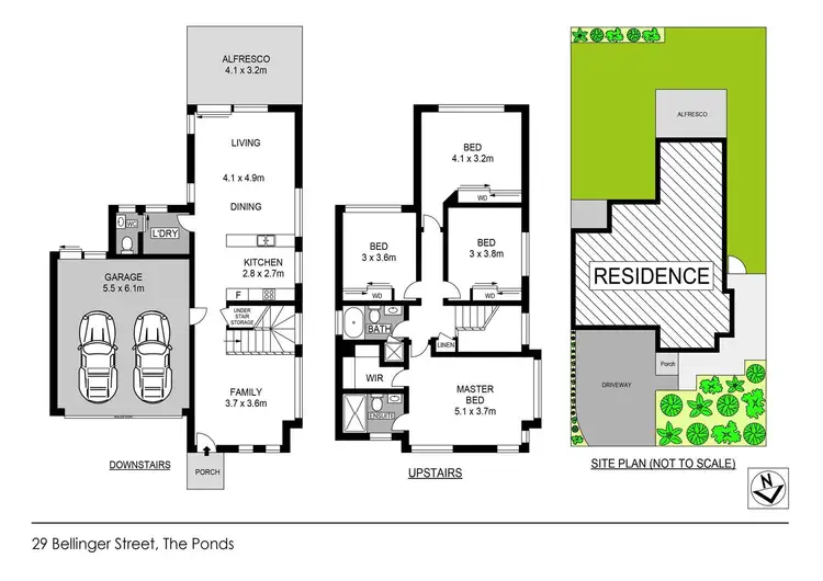 Floorplan of Homely house listing, 29 Bellinger Street, The Ponds NSW 2769