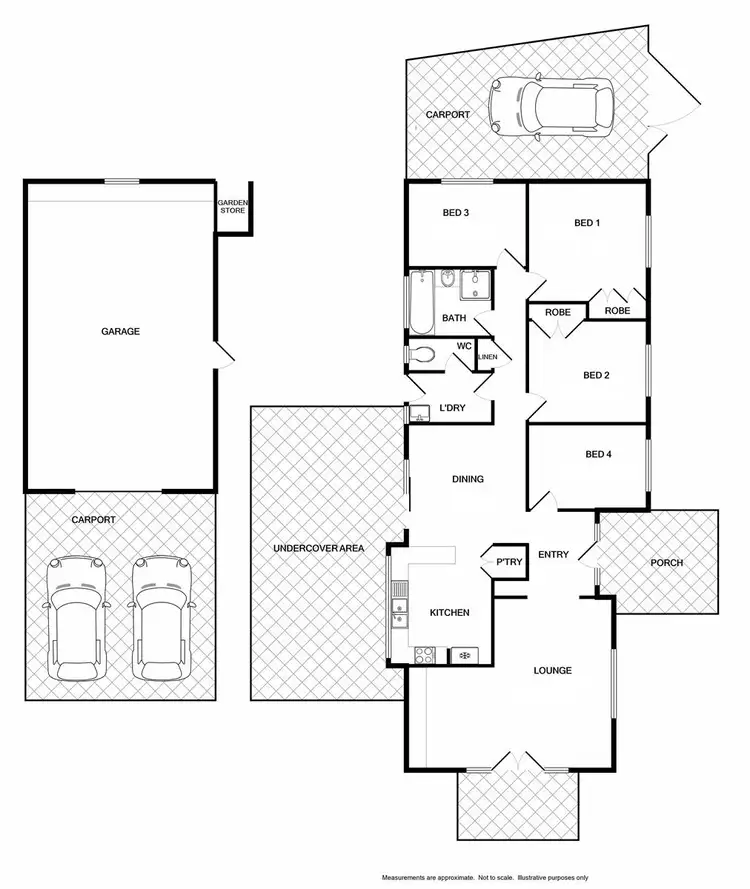 Floorplan of Homely house listing, 19 Heckendorf Road, Wodonga VIC 3690