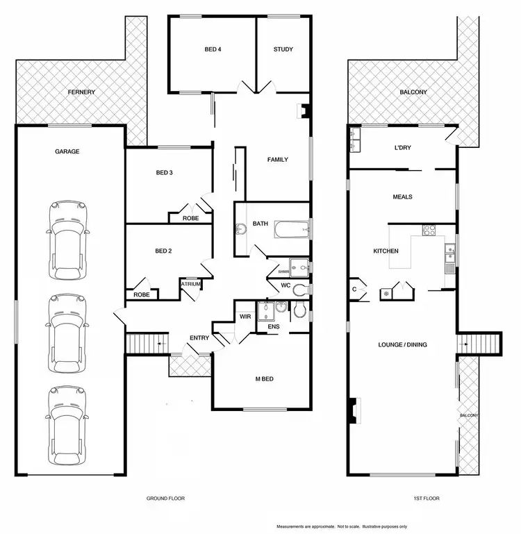 Floorplan of Homely house listing, 25 Osburn Street, Wodonga VIC 3690