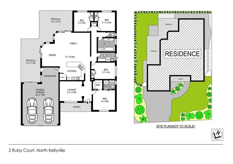 Floorplan of Homely house listing, 2 Ruby Court, North Kellyville NSW 2155