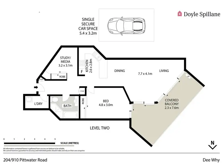 Floorplan of Homely unit listing, 204/910 Pittwater Road, Dee Why NSW 2099