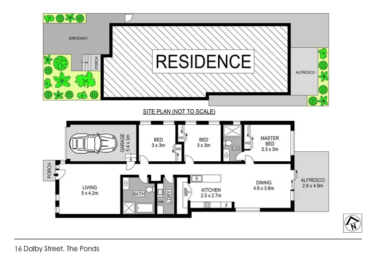 Floorplan of Homely house listing, 16 Dalby Street, The Ponds NSW 2769