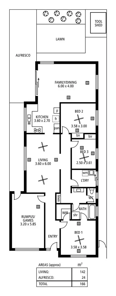 Floorplan of Homely house listing, 5 Montacute Drive, Oakden SA 5086