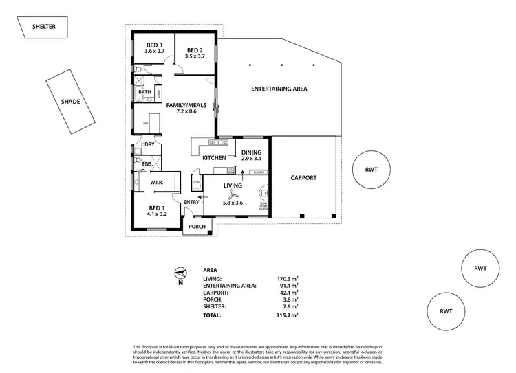 Floorplan of Homely house listing, 1 Sinkinson Court, Mount Torrens SA 5244
