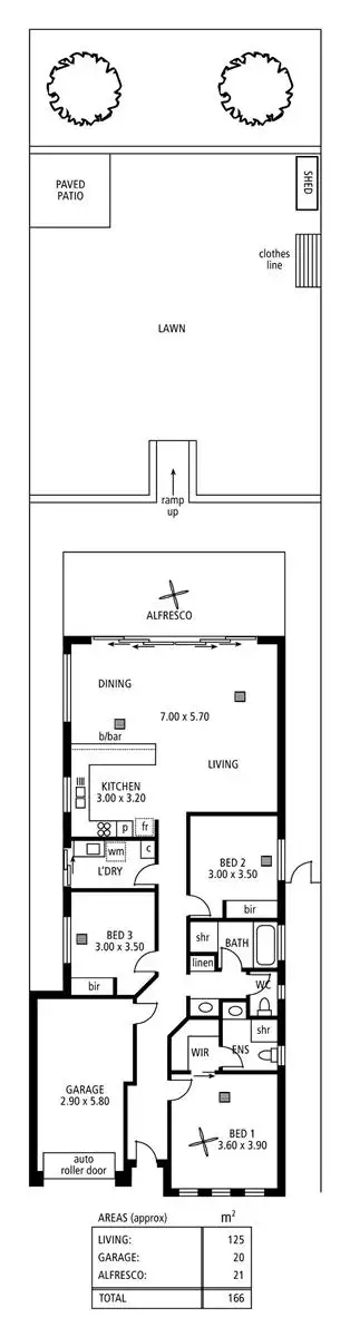 Floorplan of Homely house listing, 18 Montrose Avenue, Clearview SA 5085
