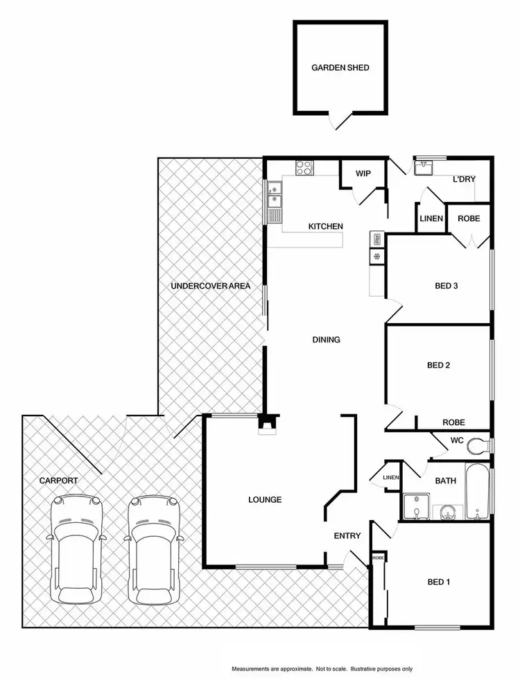 Floorplan of Homely house listing, 4 Lyons Place, West Wodonga VIC 3690