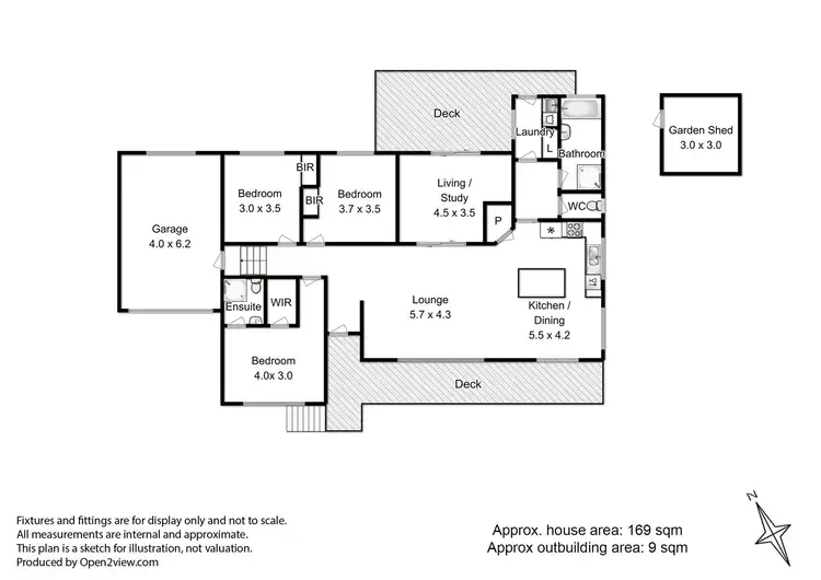 Floorplan of Homely house listing, 8 Fritton Drive, Dover TAS 7117