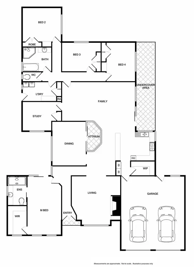 Floorplan of Homely house listing, 14 Kerferd Court, West Wodonga VIC 3690