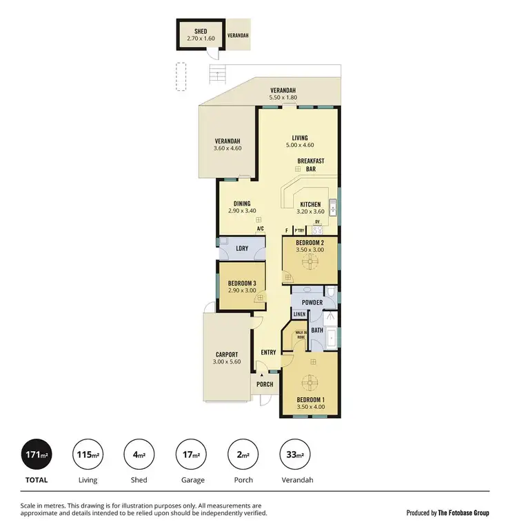 Floorplan of Homely house listing, 11 Orange Avenue, Golden Grove SA 5125