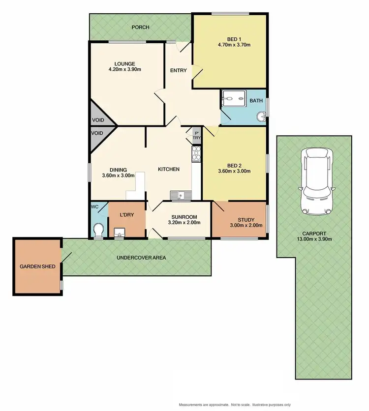Floorplan of Homely house listing, 5 Mellish Street, Beechworth VIC 3747