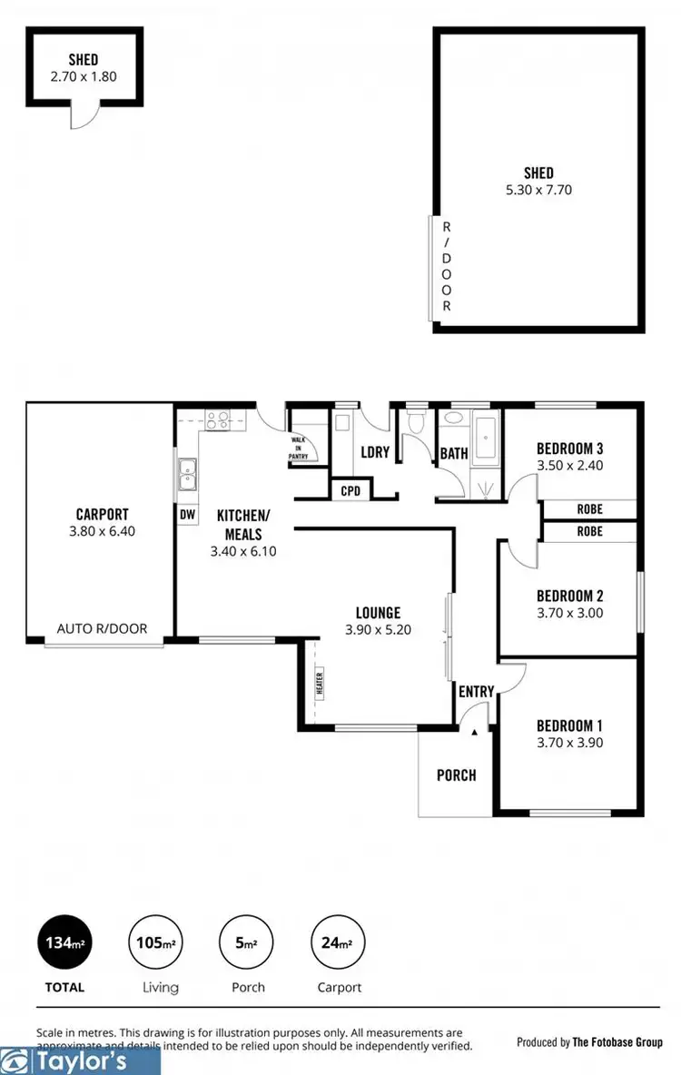 Floorplan of Homely house listing, 100 McIntyre Road, Salisbury East SA 5109