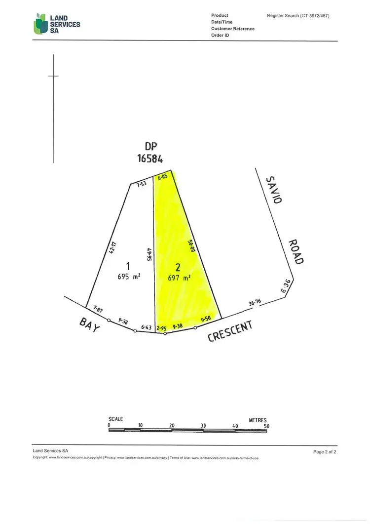 Floorplan of Homely land listing, LOT 2/Lot 2 Bay Crescent, Point Turton SA 5575