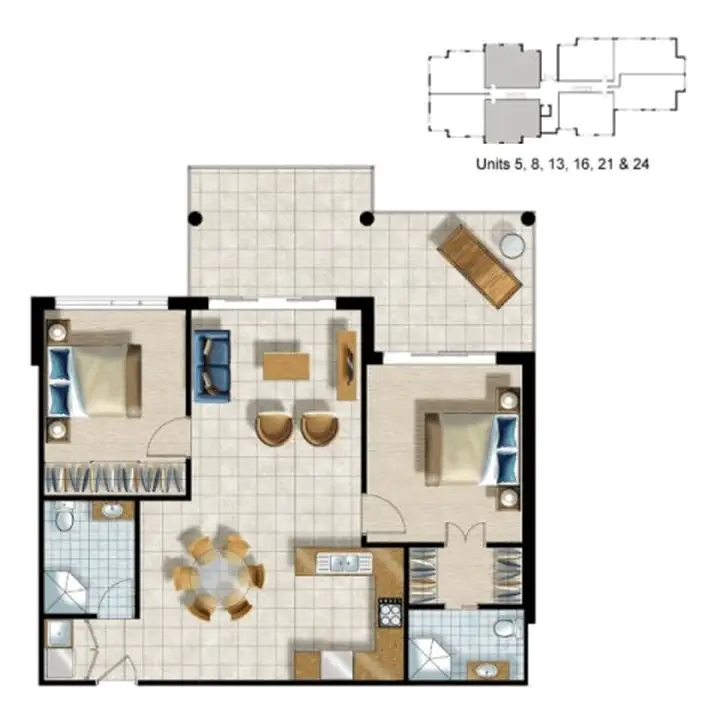 Floorplan of Homely apartment listing, 16/35 Dunmore Terrace, Auchenflower QLD 4066