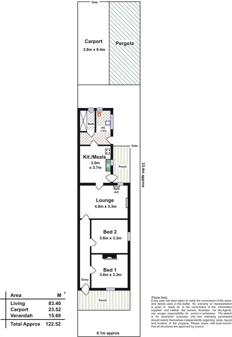 Floorplan of Homely house listing, 55 Salisbury Street, Unley SA 5061