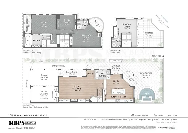 Floorplan of Homely villa listing, 1/39 Hughes Avenue, Main Beach QLD 4217