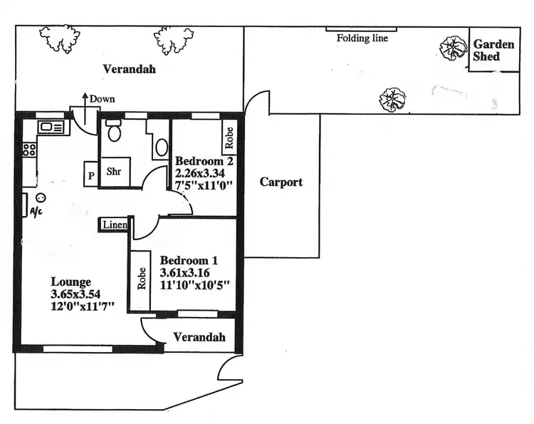 Floorplan of Homely unit listing, 4/42 Clifton Street, Camden Park SA 5038