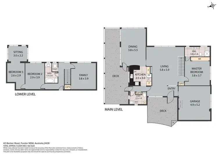 Floorplan of Homely house listing, 42 Becker Road, Forster NSW 2428