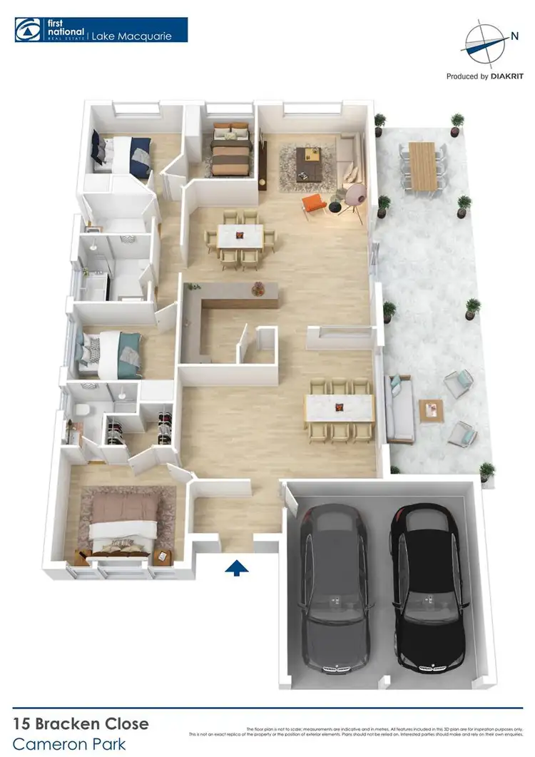 Floorplan of Homely house listing, 15 Bracken Close, Cameron Park NSW 2285